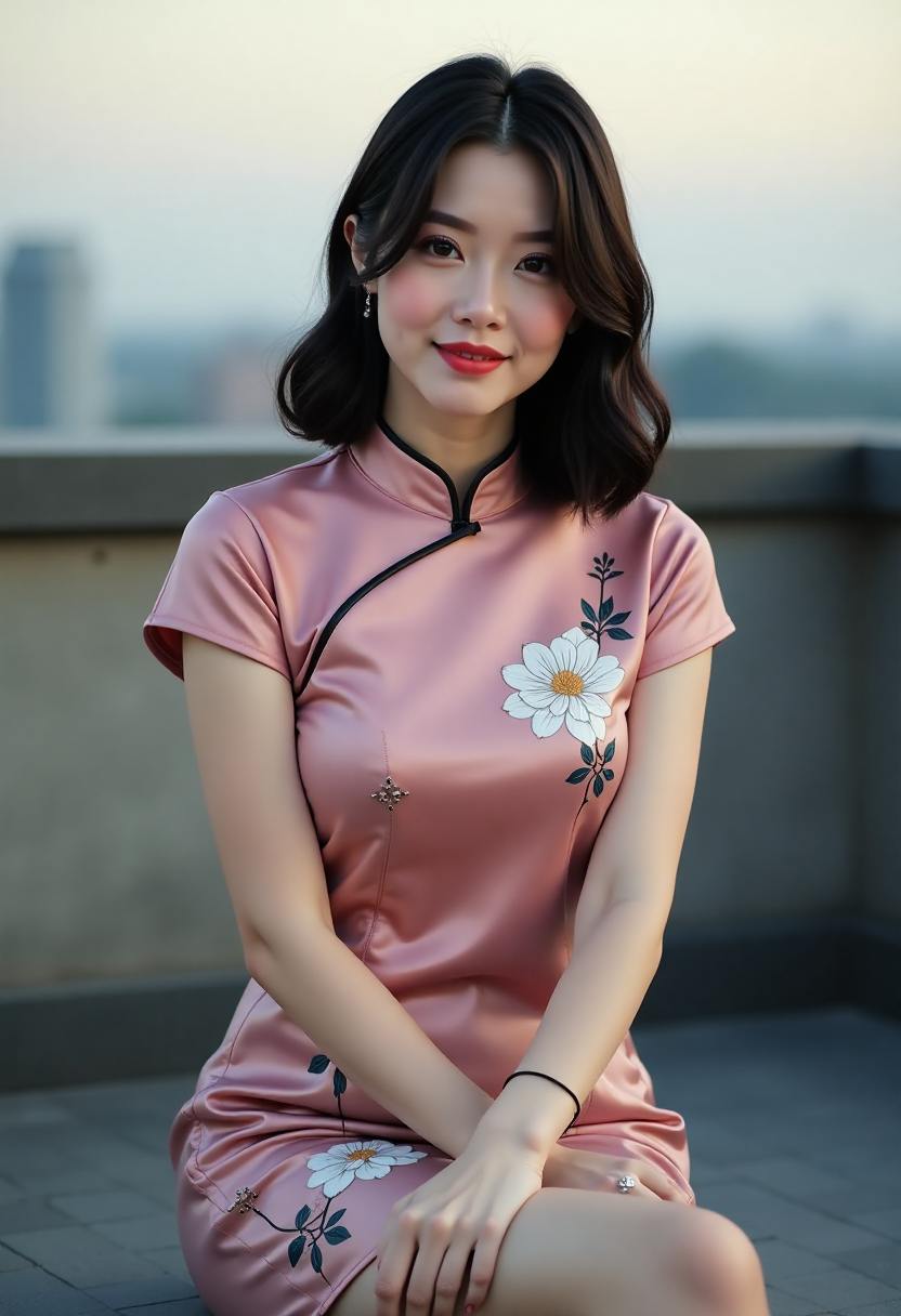 海边灯塔与暮色